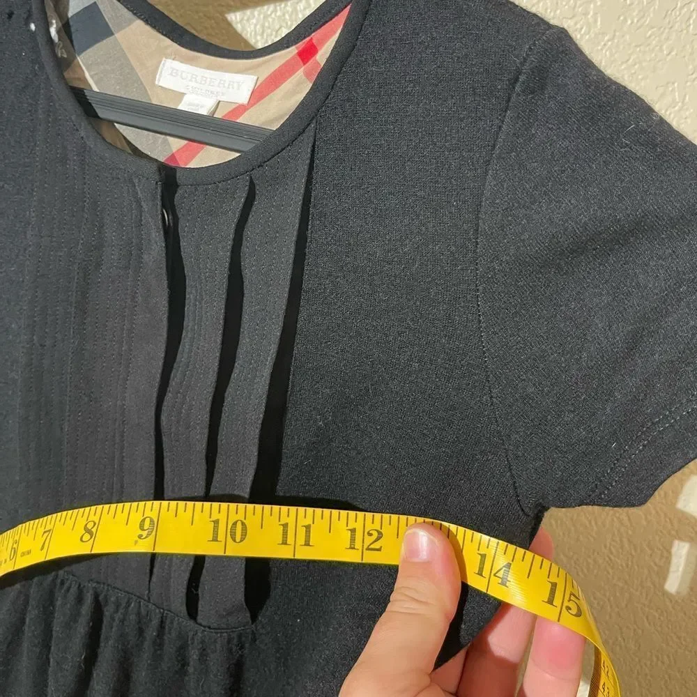 Burberry Black Short Sleeve Dress for Kids